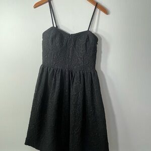 Bar III Black Pleated Sundress Sweetheart Neckline